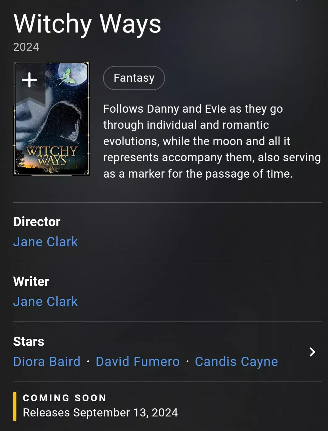 Witchy Ways coming soon September 13th posted by skycommander