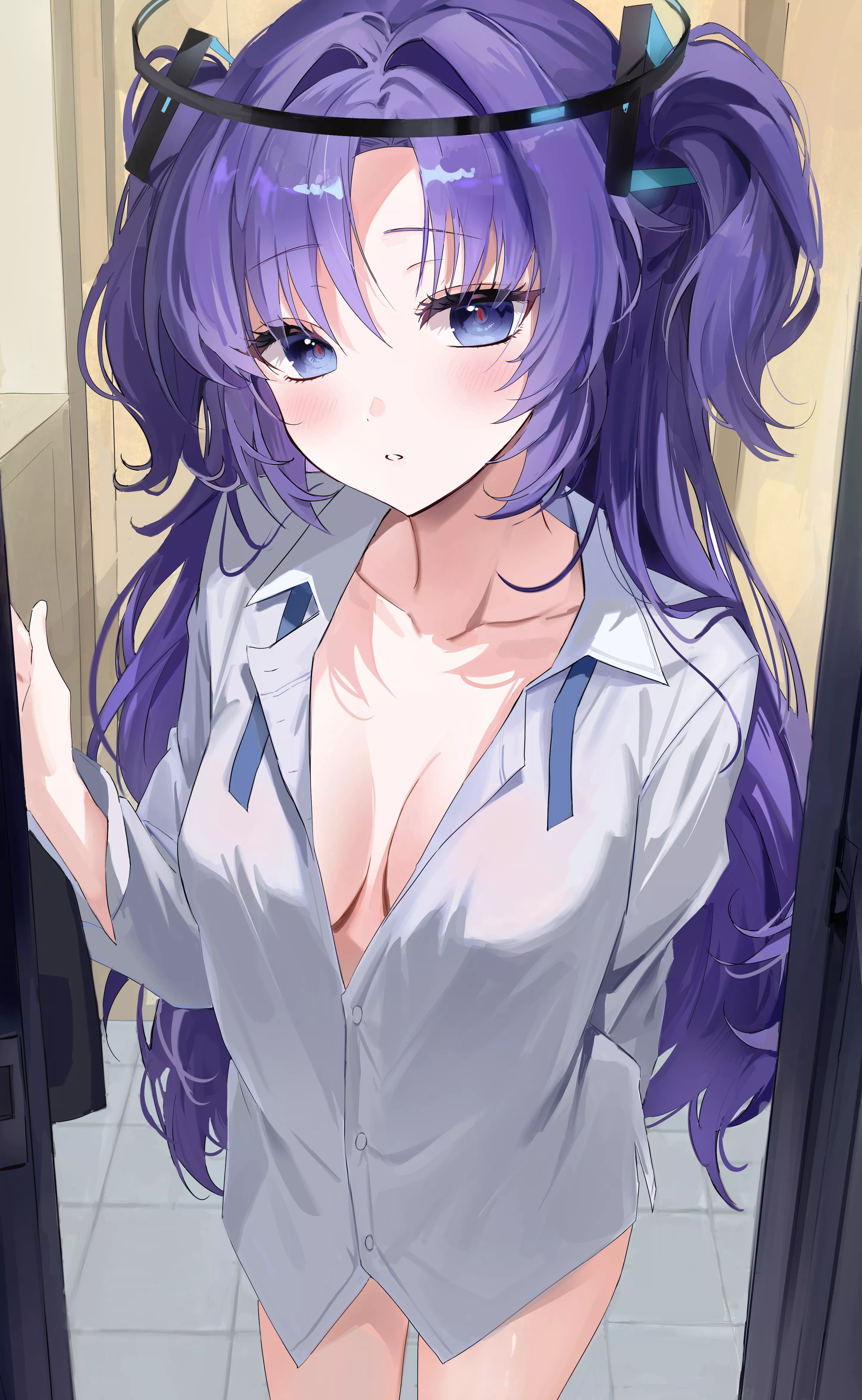 Yuuka opens the door for sensei (PB___q) [Blue Archive] posted by elegantloveglimmer