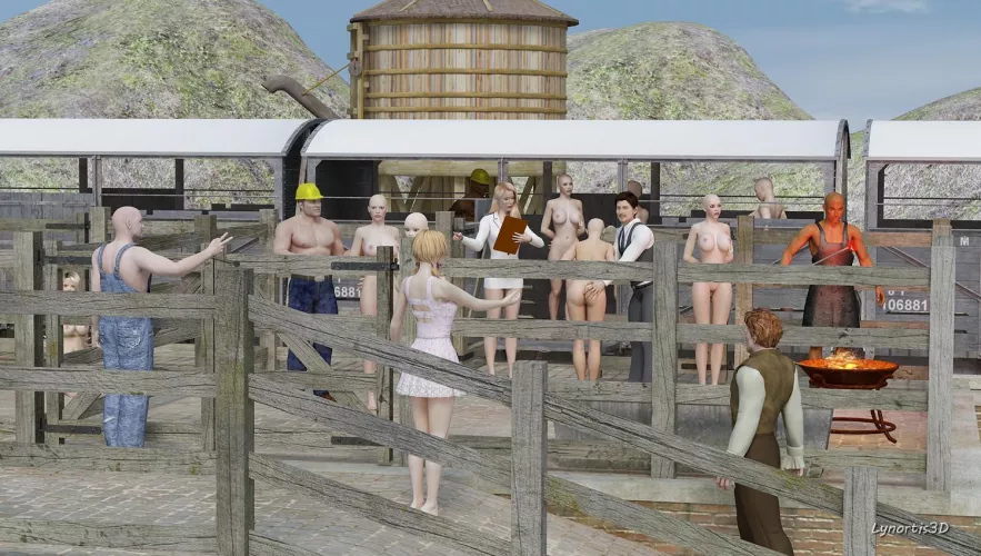 Auction at the freight depot by Lyno3D