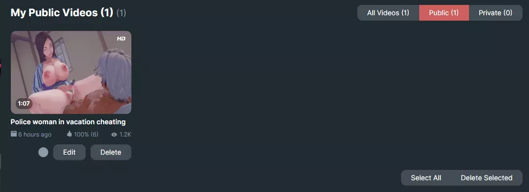 Can't find edit to private video in Rule34video. Please show me the way! posted by Slow-Energy6487