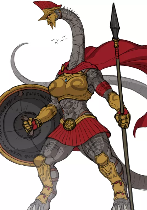 Sauropod girl by hutago by WitnessLow4178