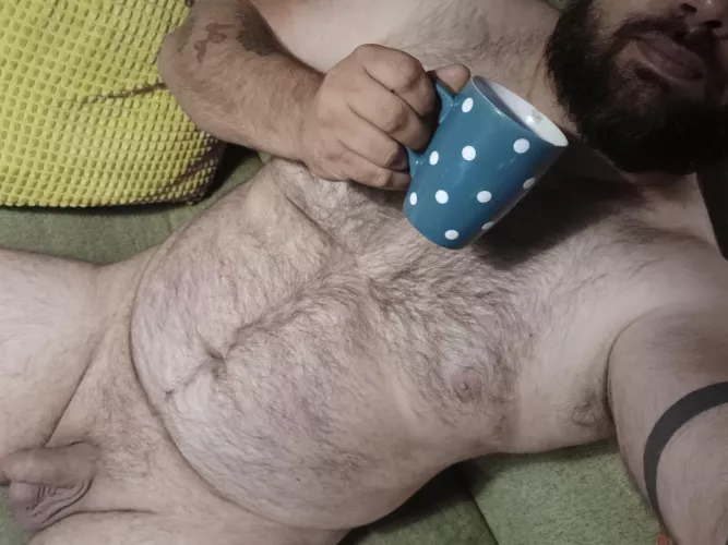 Time for a cup off coffee by realnakedcoffieguy