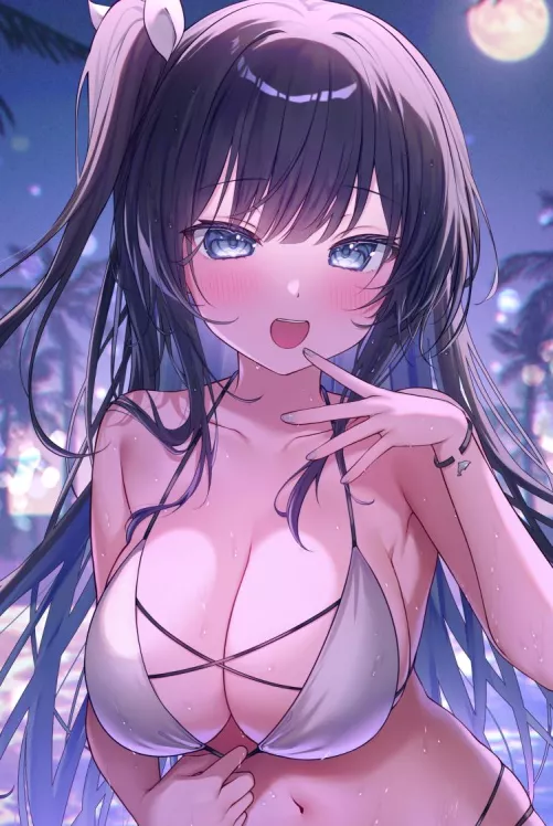 Tugging on her bikini by marxsander2016