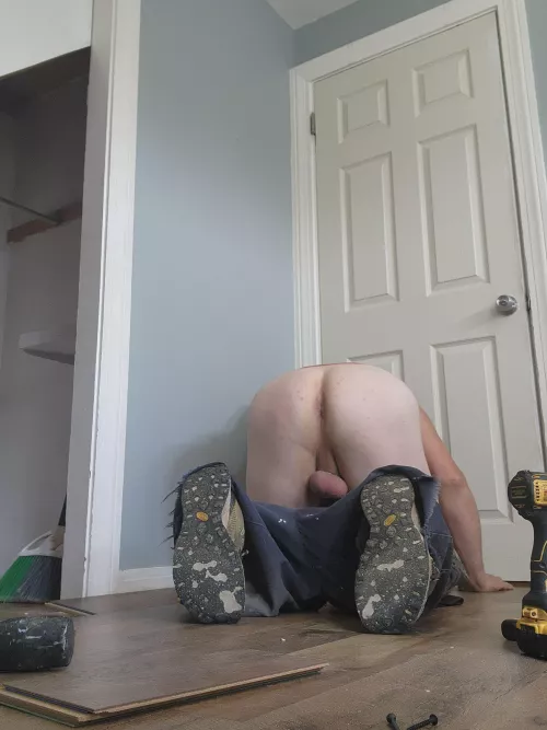 Whoops, my pants fell down again. Need a helper to keep them up. by cagedandcuriousdad