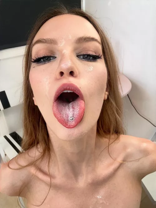 Can drop all your cum on my soft tongue by AgathaMiss