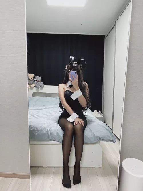  cute bunny selfie  by FitOrganization5549