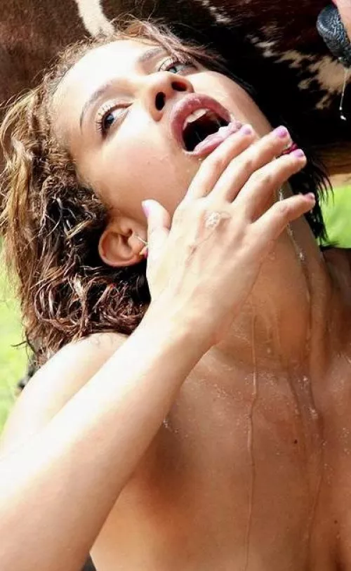 Drooling with cum by Object_156A