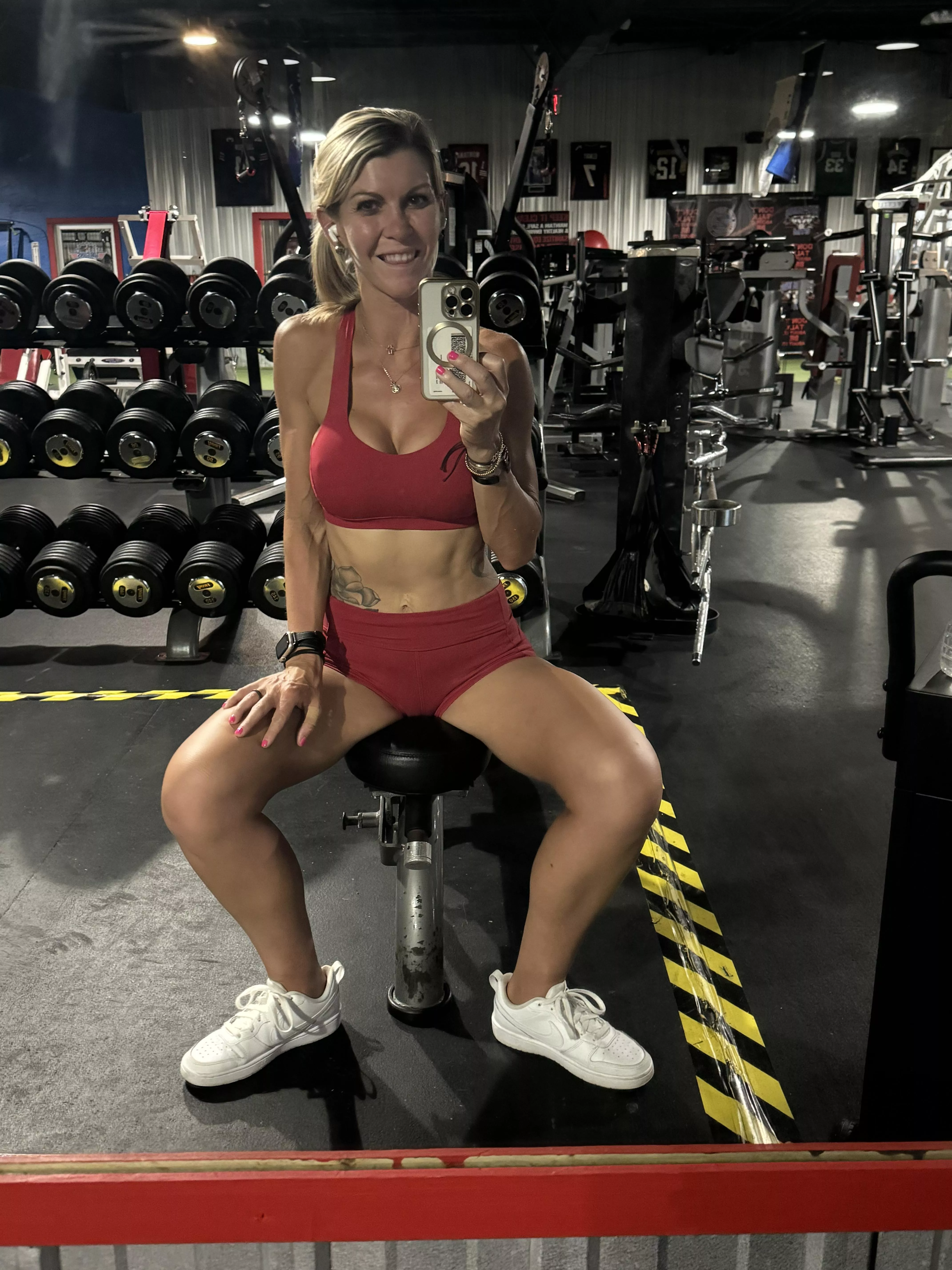 Everyone in the gym seems to watch closely, sure they just want to see if my form is correct posted by fitnesswife1983