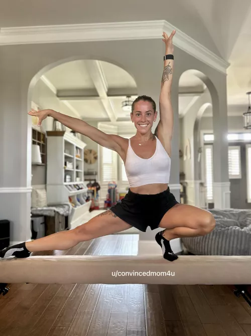 Former gymnast. Now gym mom. Score me  by convincedmom4u