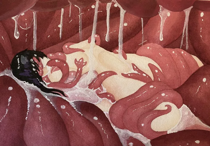 Made another watercolor tentai.  by squid648