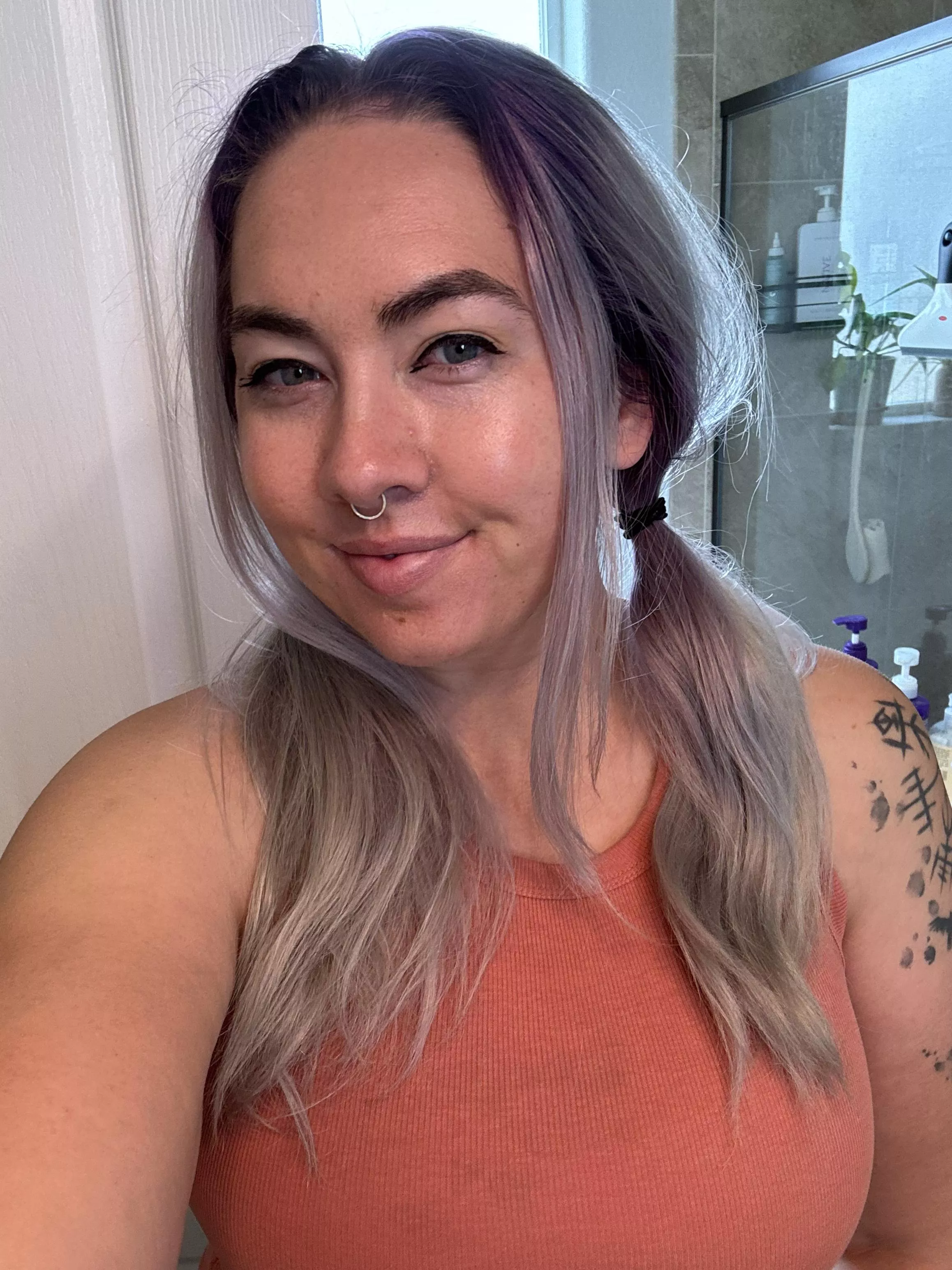 Pigtails and a smile 😊 posted by Otterlieadorable