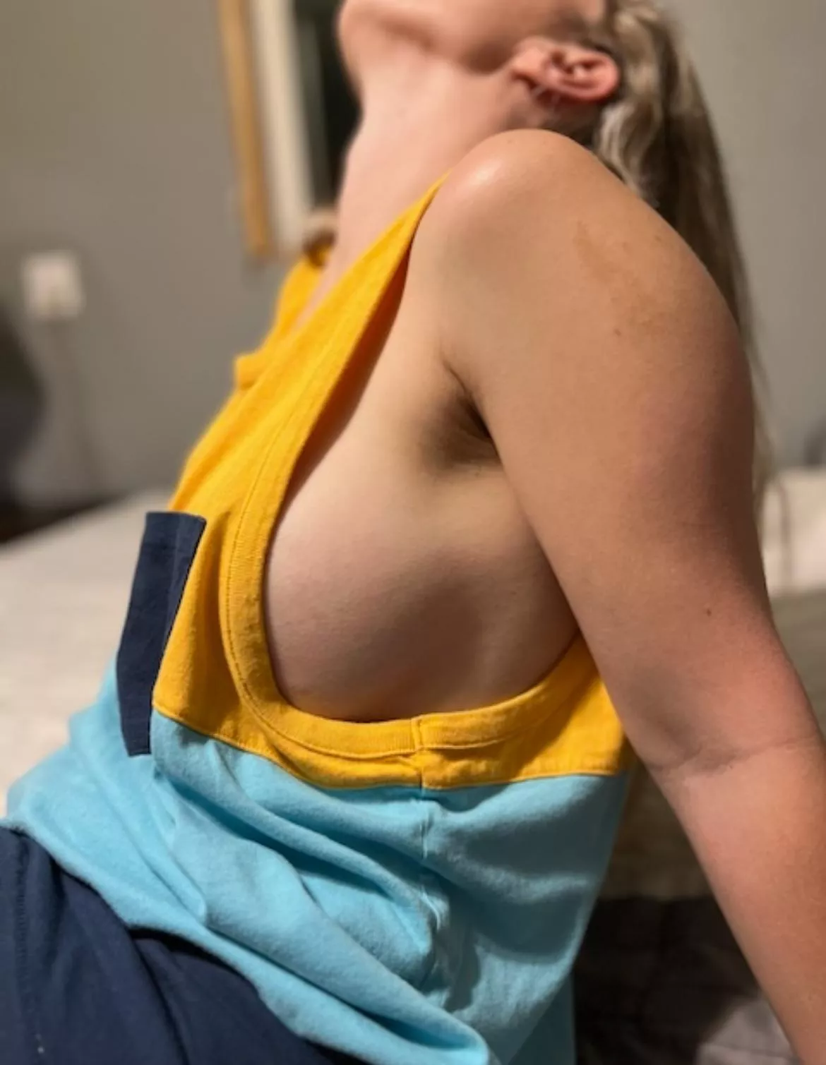 Side boob best served in my husbands shirt  posted by MariahChase