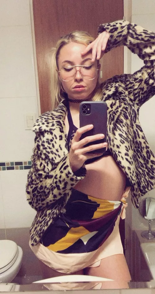 There nothing but a wet pussy for you under this skirt by AlexaxParker