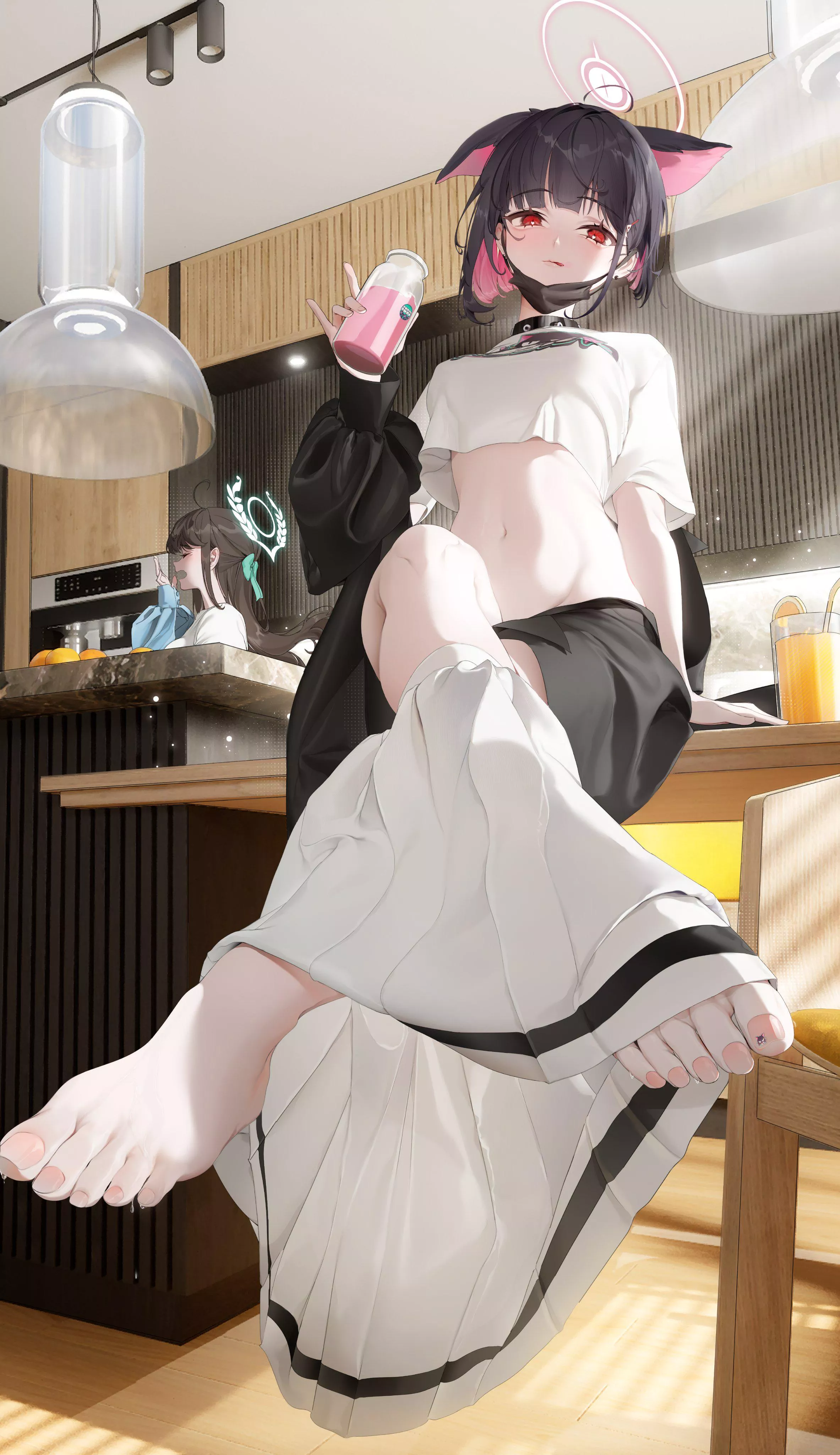 Drink milk responsibly [Blue Archive] posted by NotSuitedForWoona