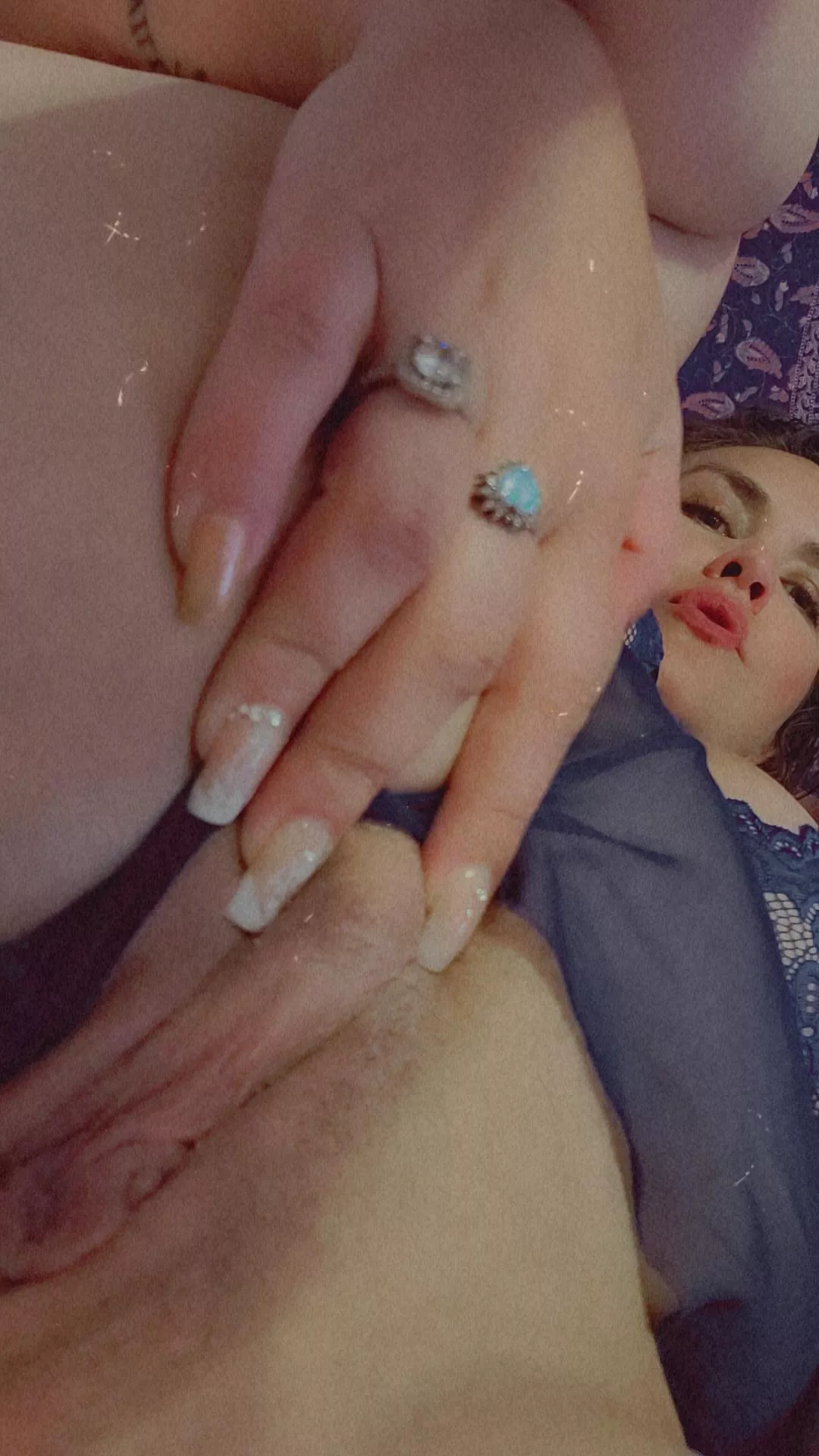 Fucking your husband in your lingerie in your bed 😈💕 while you watch & play with your clit 😜 posted by PolicyThin7873