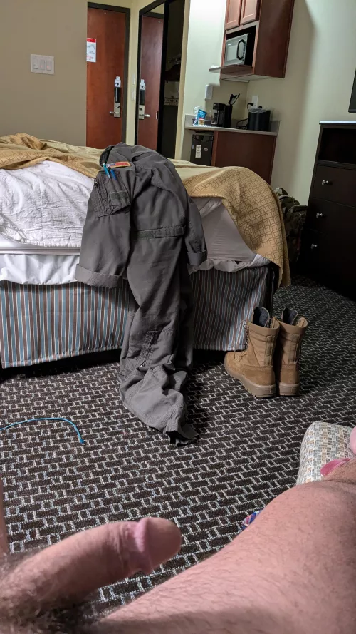 Getting my day going at lodging  by galaxyeng8899