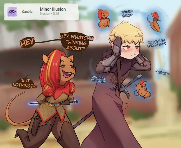 having fun with the new magic item by xX_K1nG_4ErF_Xx