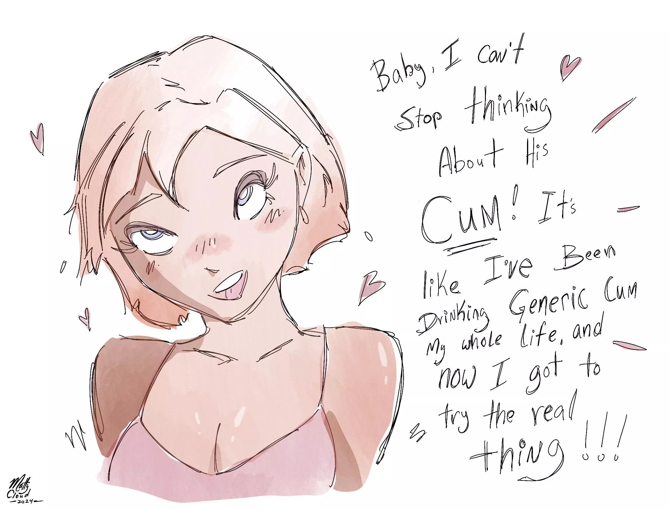 Here’s a sketch I made for y’all. I post all my sketches on my 100% free website cuckart.com, I post new sketches throughout each month and always delete the previous month. See them before their gone. posted by Matty_Cloud