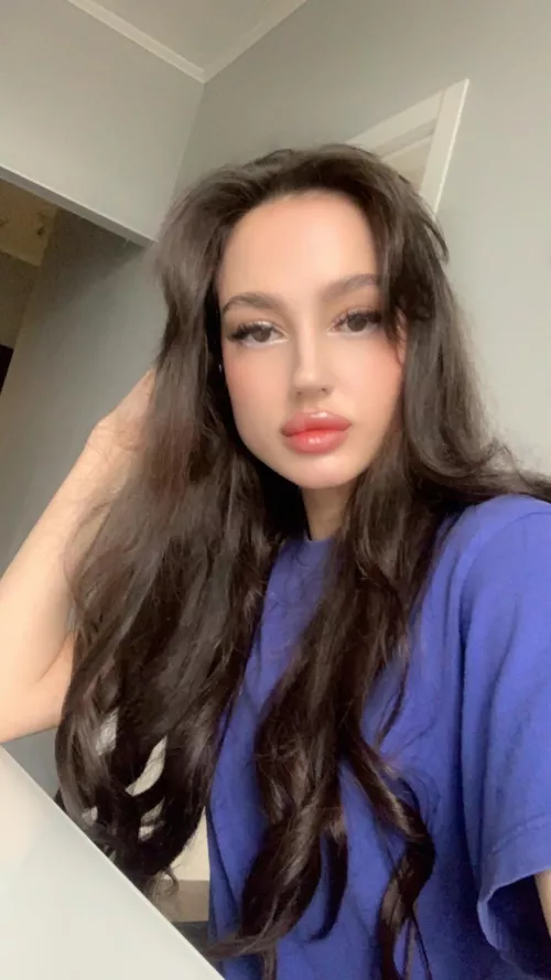 love showing off my long luscious hair by andyksks