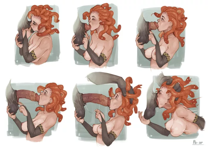 Medusa and the Minotaur (Po-ar)  by SpitefulCrow1701