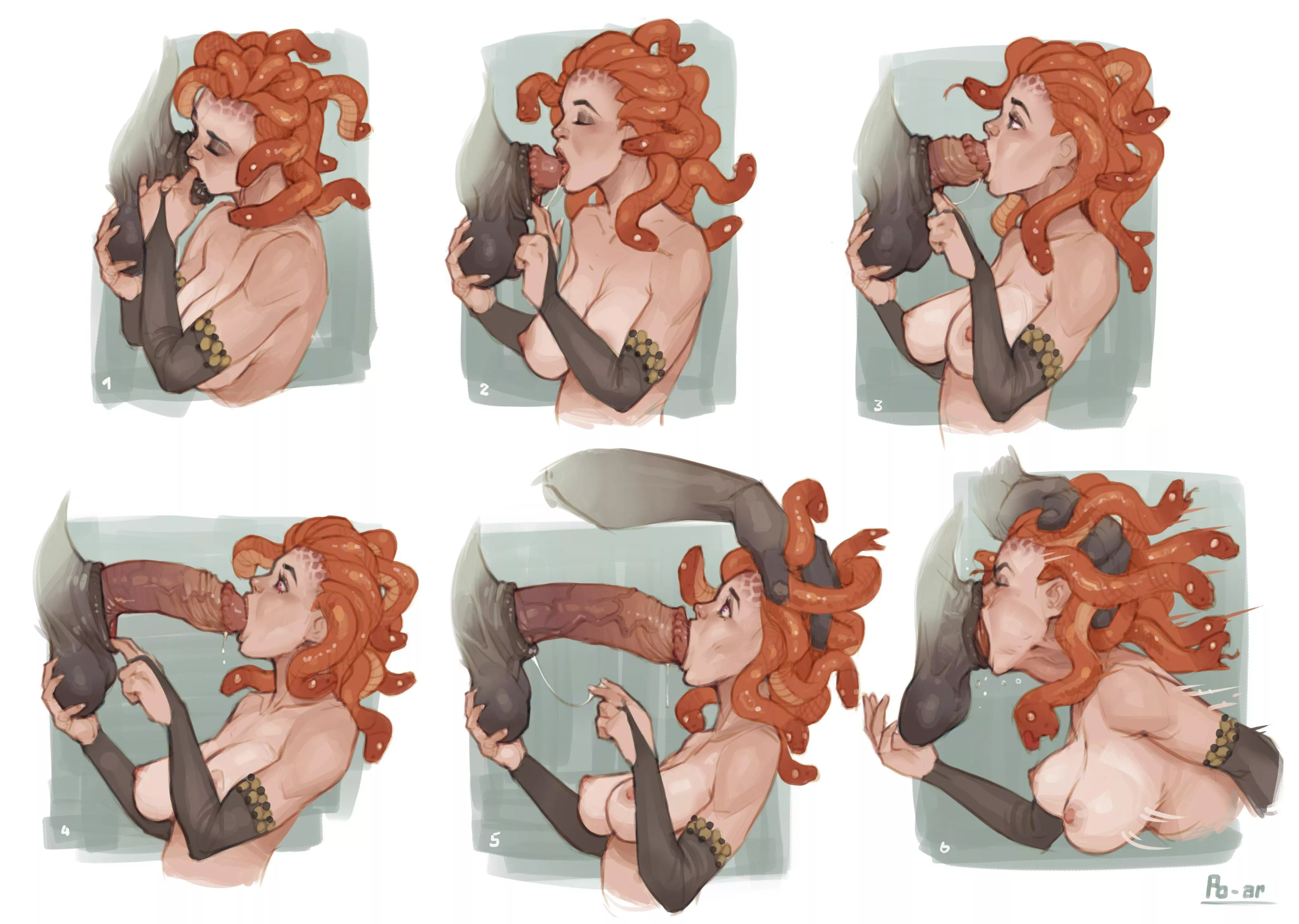 Medusa and the Minotaur (Po-ar)  posted by SpitefulCrow1701