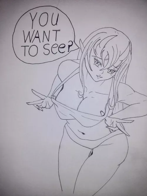 Oni Girl Teasing You  by Imaginary_Gur_7776