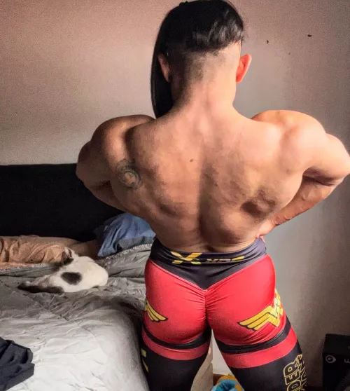 Post training 💥 wonder woman 🔥 by Mrmusclegirl