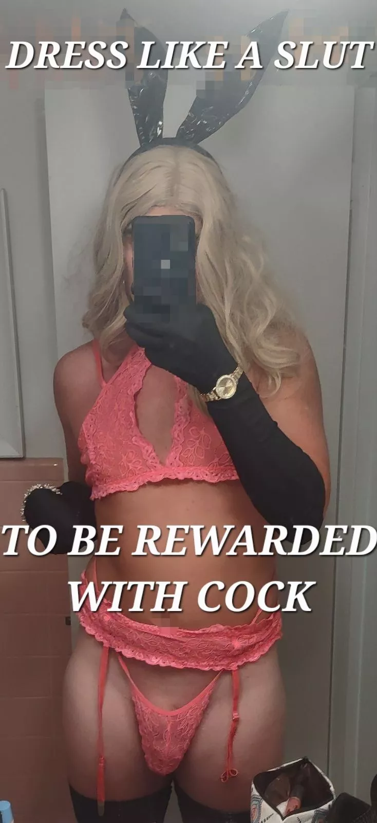 Simple sissy behavioral conditioning 😘  posted by allygagasparkles