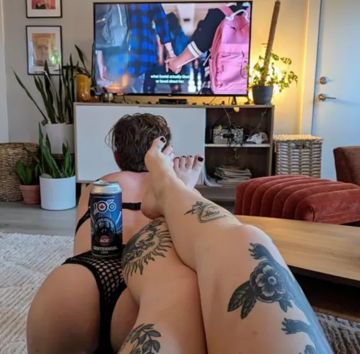 The only way she let's me watch tv by Free_Chair5532