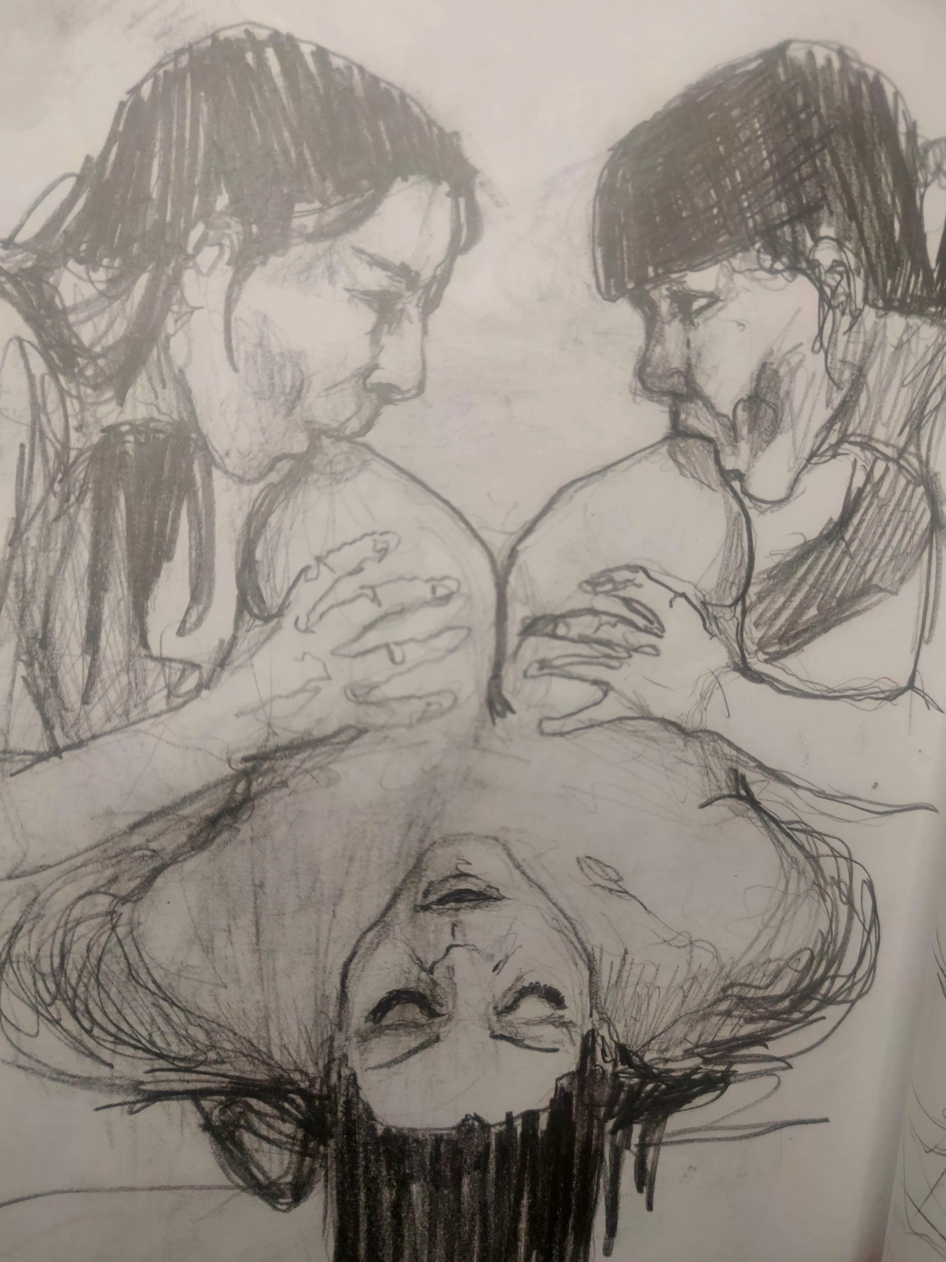 the unique beauty of sucking breasts in pairs posted by hugtitlover