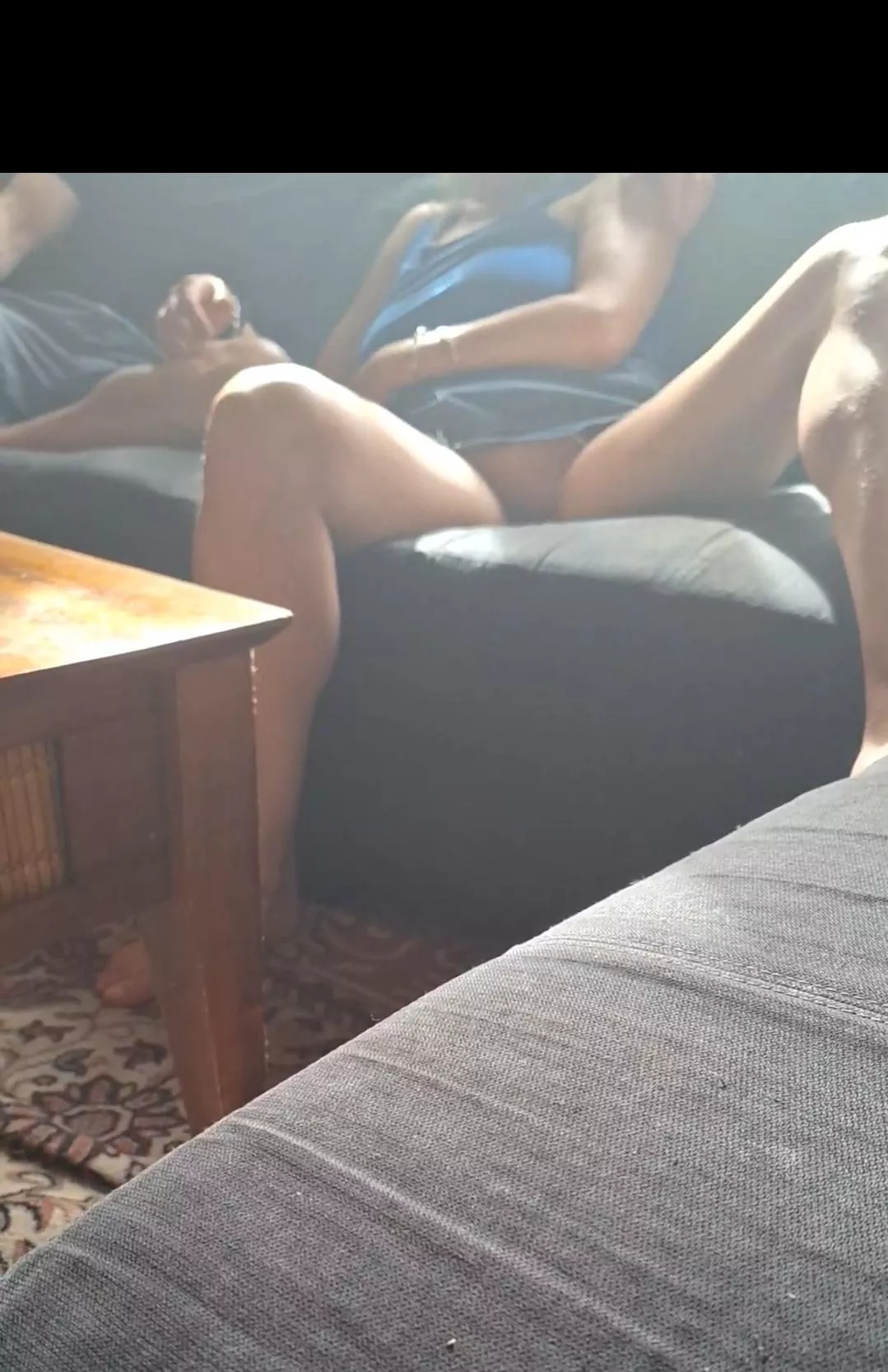 I really enjoy how my wife flashes me while she warms up her lover. She showing me something I can't have and something that her lover is going to get a lot of.  posted by tritech11