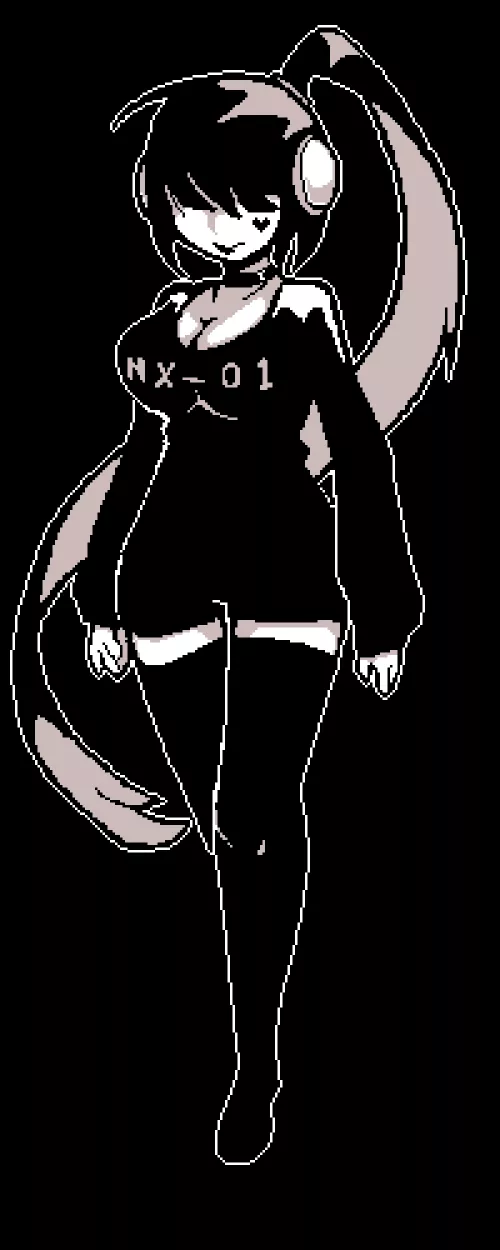 Prototype design for my team's mascot. We call her 