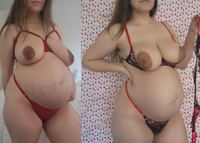 Which lingerie would do you prefer on my pregnant body by xoxo_fckmeee_allie