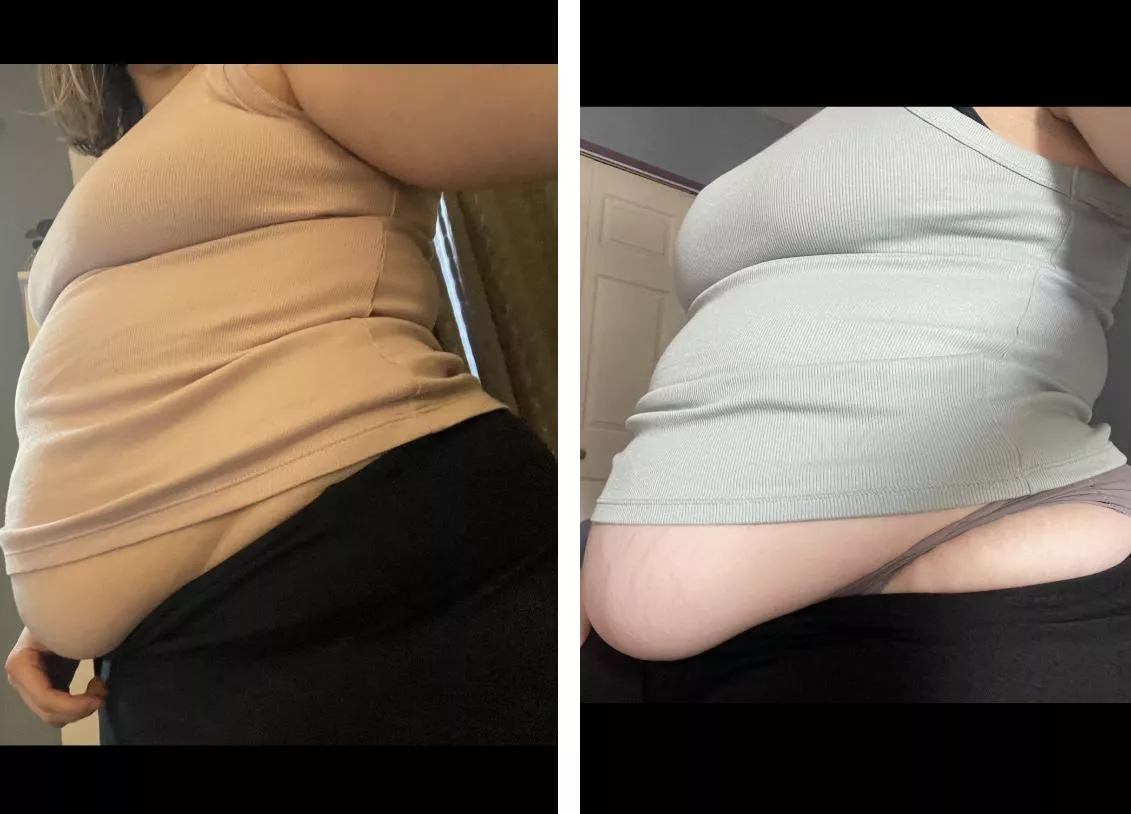 1 year difference  posted by KBellyGirl