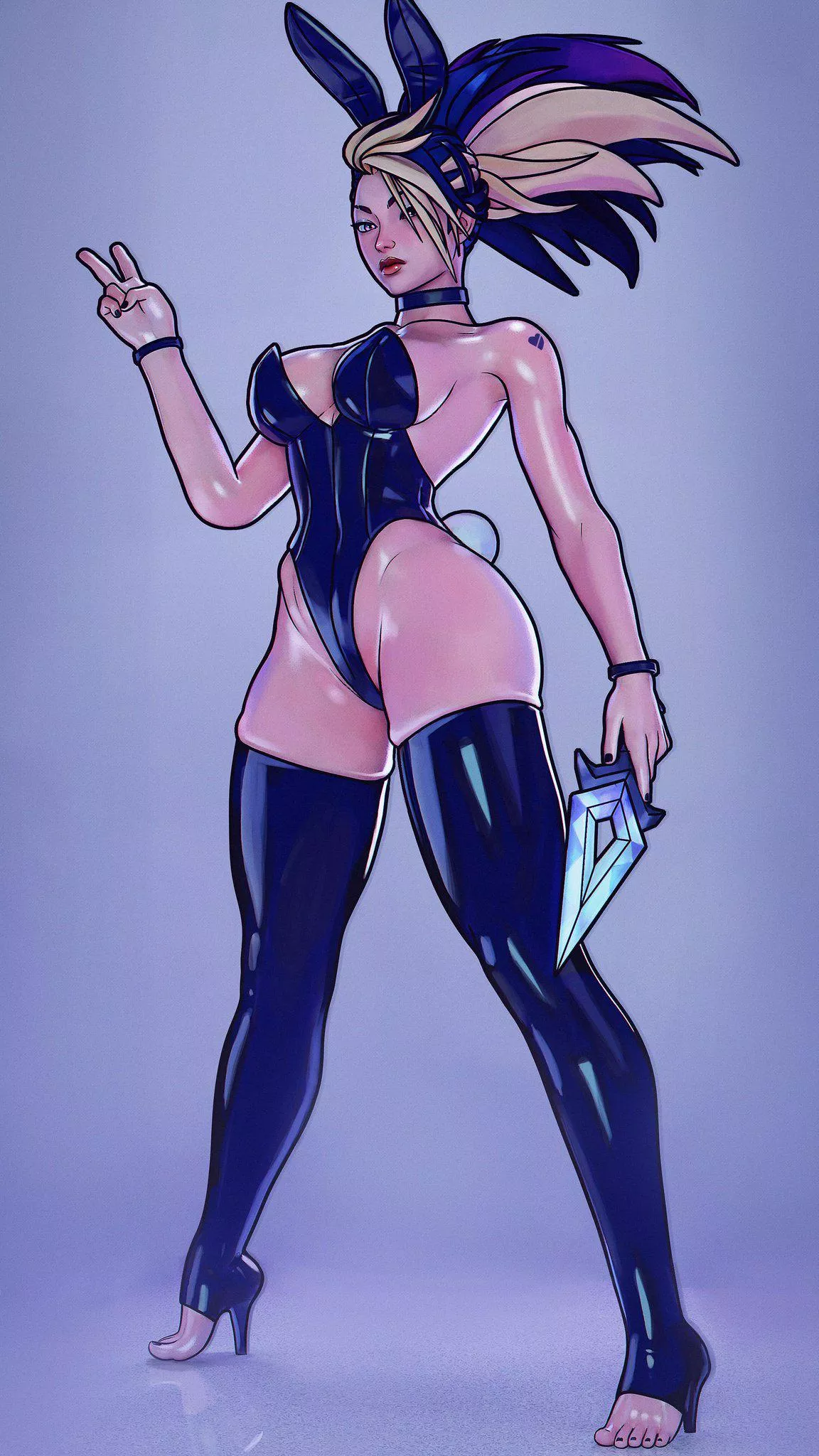 Bunnygirl Akali (NicolaSfrinzy) posted by Knight_Prime_4597