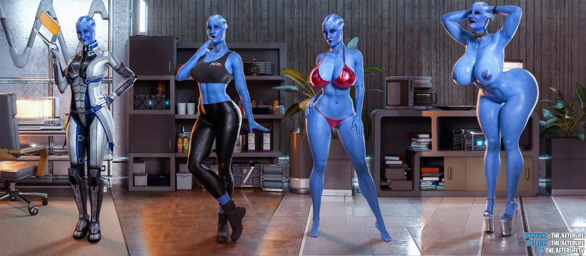 Liara's Bimbofication (the_afterlife) by the_afterlifeTV