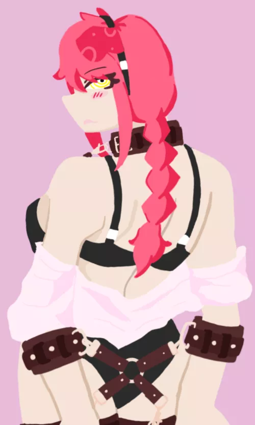 Makima in Bondage and Petplay Gear [OC, by me] by AWaywardFighter