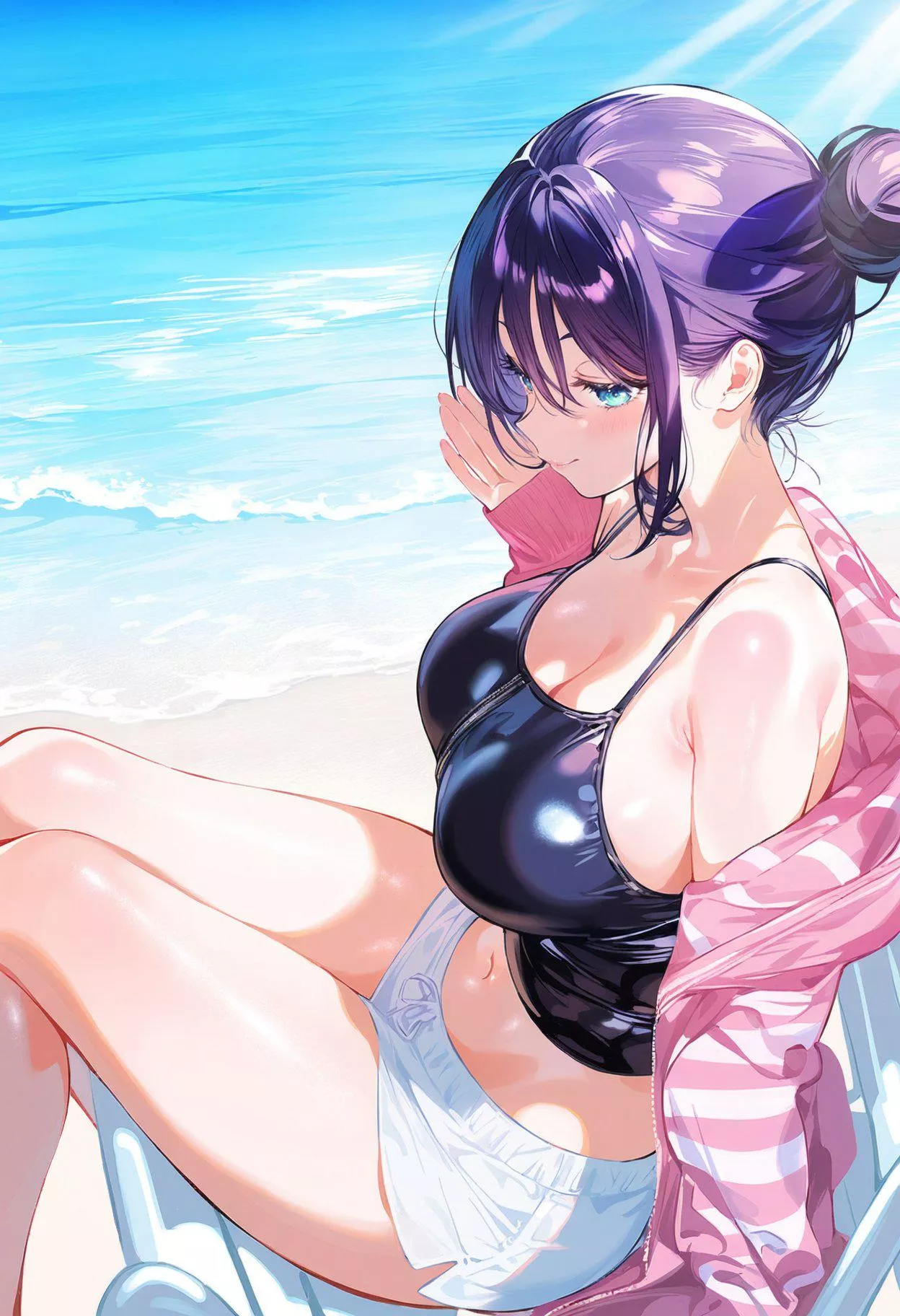 Relaxing by the Shore  posted by CheetahSperm18