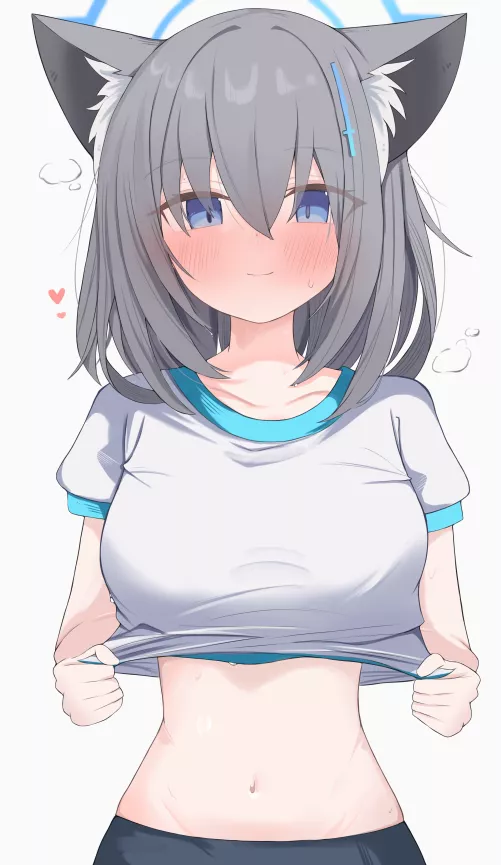 Showing off her midriff by marxsander2016