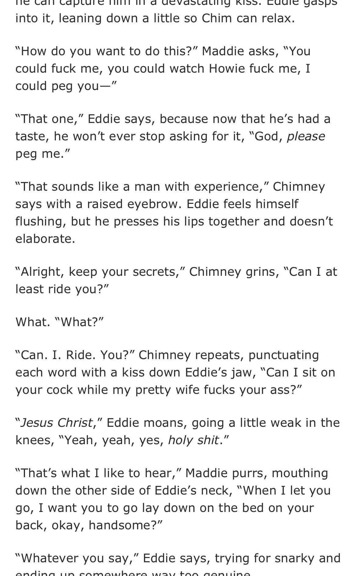 The hottest thing I’ve ever read posted by No_Level_6484