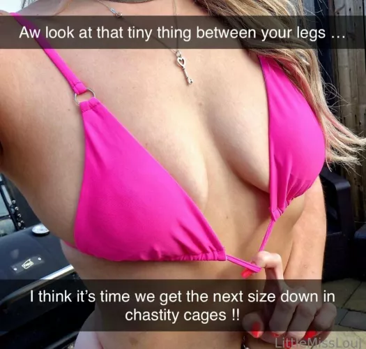 Time for the next size down ! by cheeeeekymissy