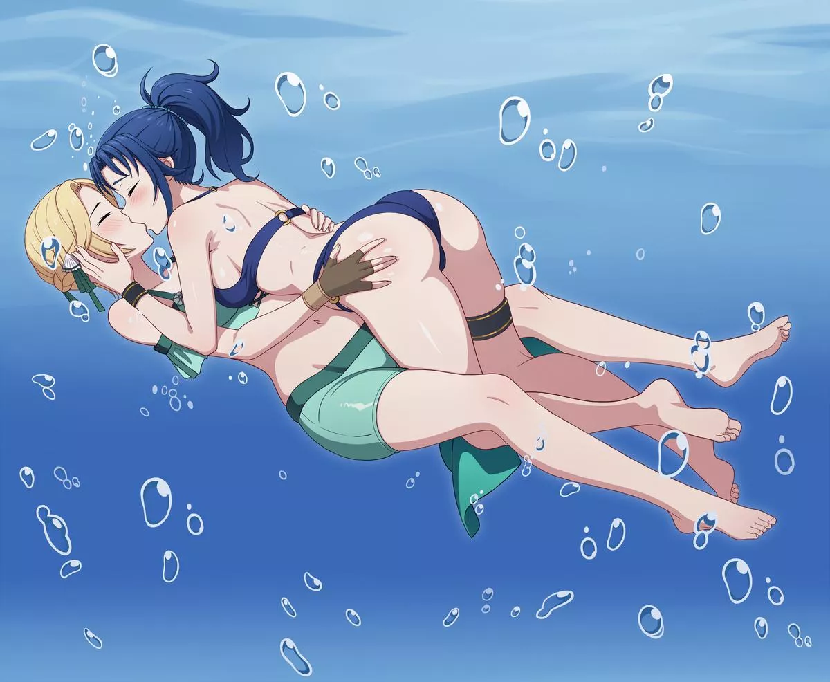 Underwater Makeout [Fire Emblem] posted by A_MASSIVE_PERVERT