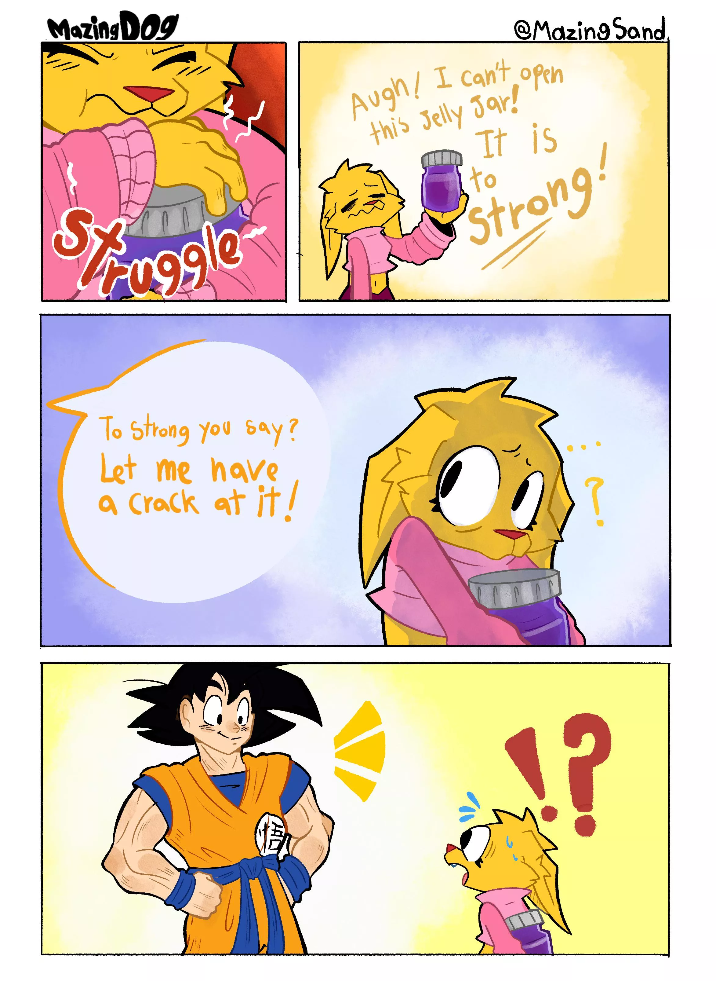 A MazingDOG COMIC!!! “How strong is it?” posted by MazingSand