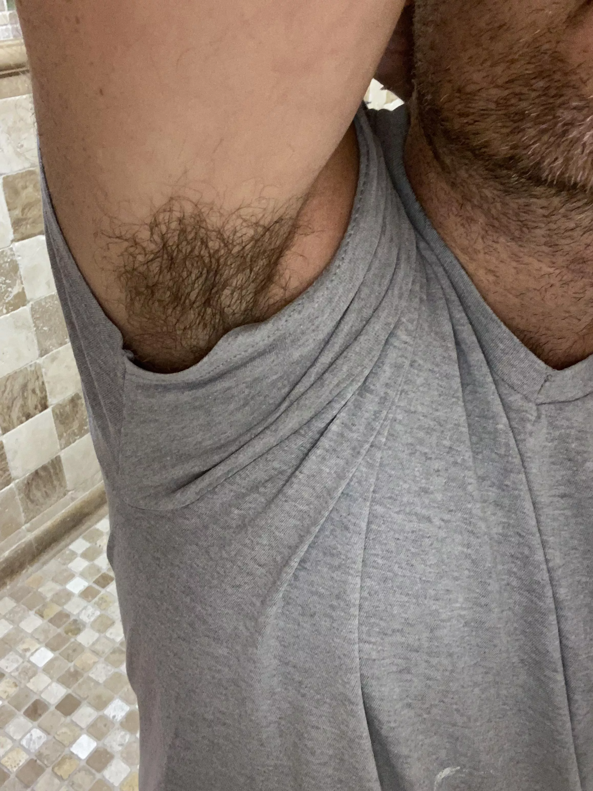 Forgot deodorant.  posted by Footman1560