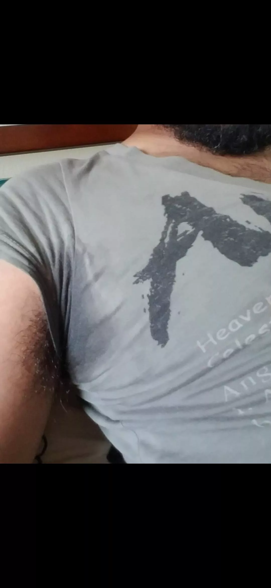 Now how can I NOT post pic of my partner with that honey armpit hair waiting burst through that sleeve posted by Sorceryinmadness