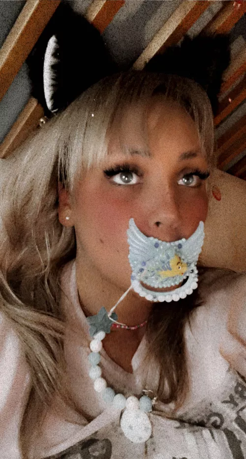 Two years ago, found my kitty ears the other day teehee ♡ by babieeofmischief