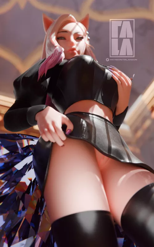 Baddest Ahri. (Talaneon3D) by Short-Ad224