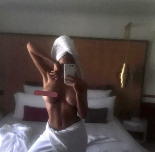 Censored topless from old ig story - edited (original in comments) by Hot_Ice3