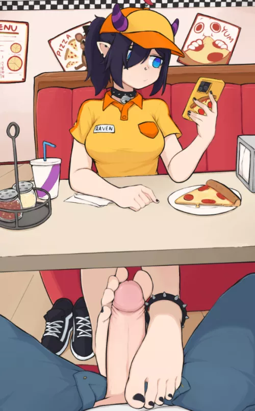 Compensation for covering her shift tomorrow. (Softhanten)[Indie Vtuber]
 by Lura_Sik