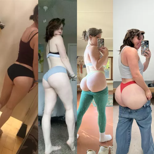 Evolution of my booty by freckledspirit